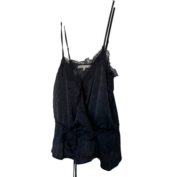 Rachel Roy Moon & Star Print Lace Trim Sleep Top - Picture 4 of 5